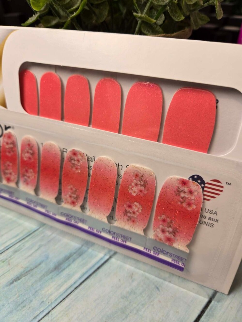 Color Street Cherry Blossom Press on nail designs